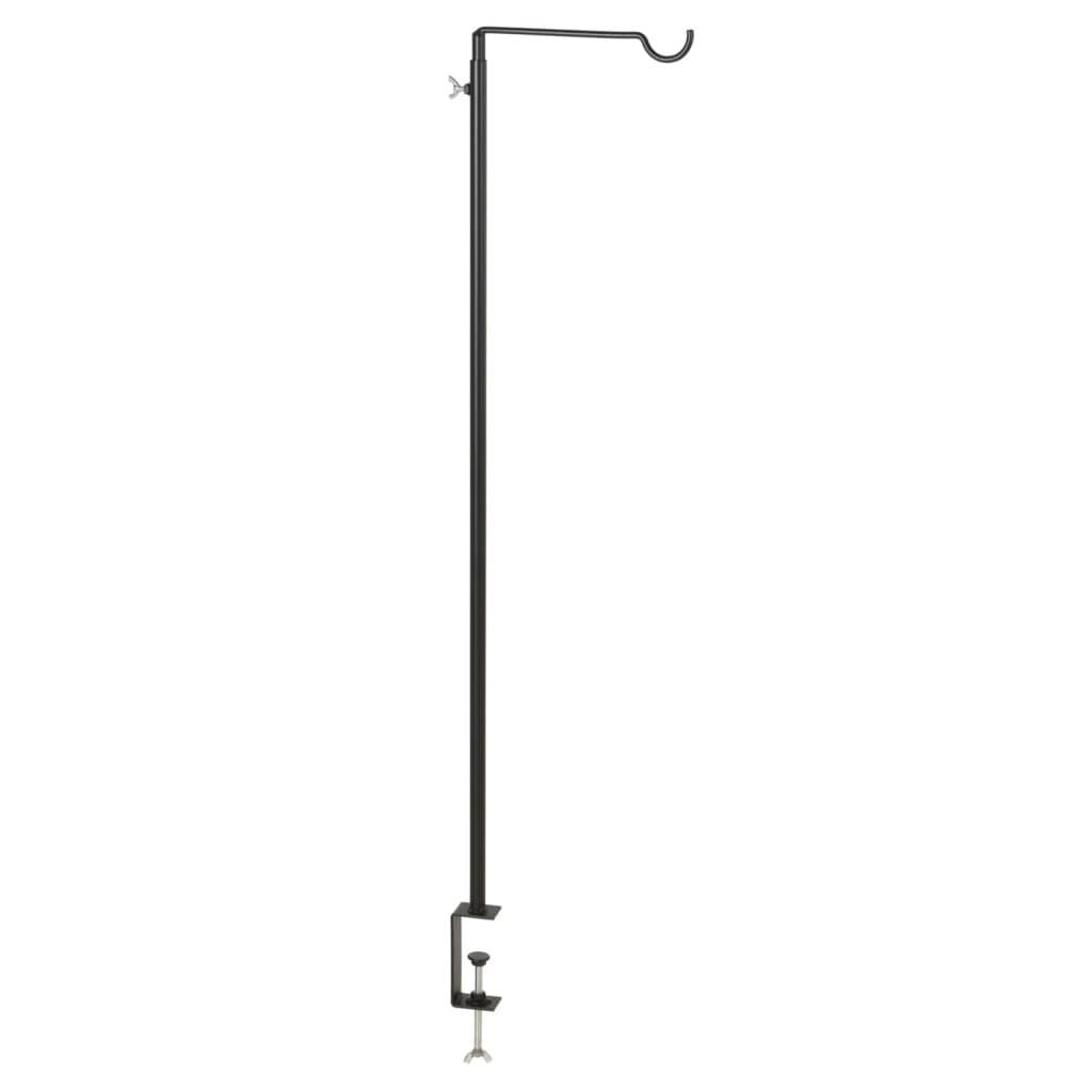 H&S Collection Tischhaken mit Klemme 20x90 cm Schwarz