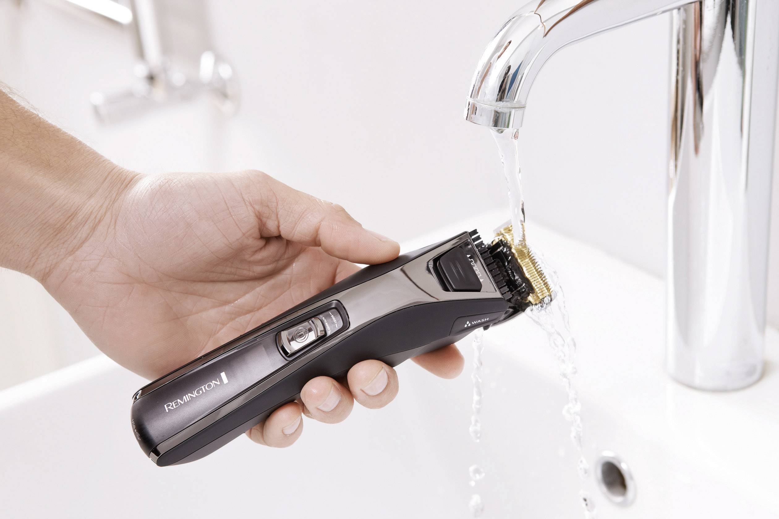 Remington HC 5350 Challenger Haarschneider abwaschbar Schwarz, Silber