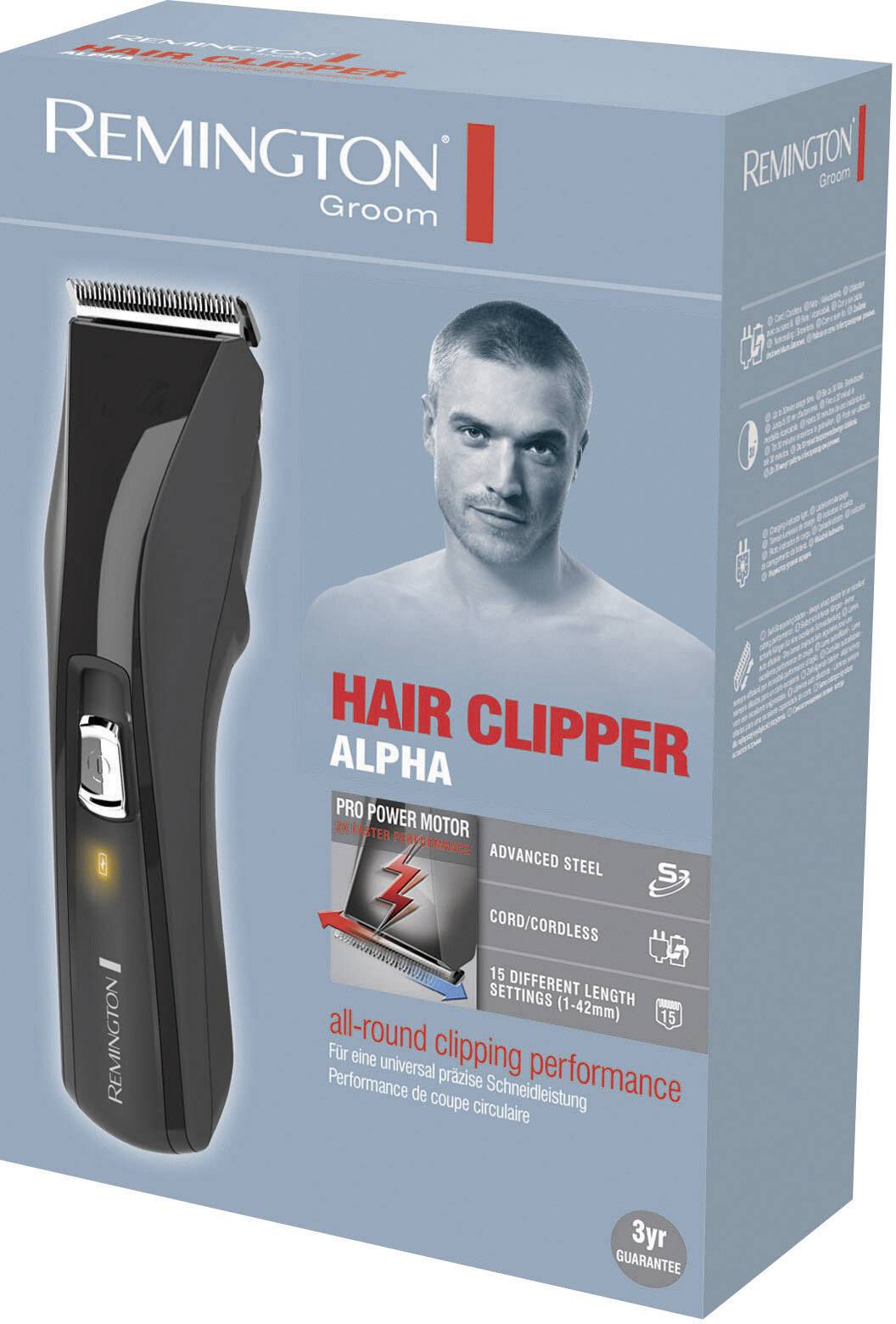 Remington HC 5150 Alpha Haarschneider Schwarz, Silber