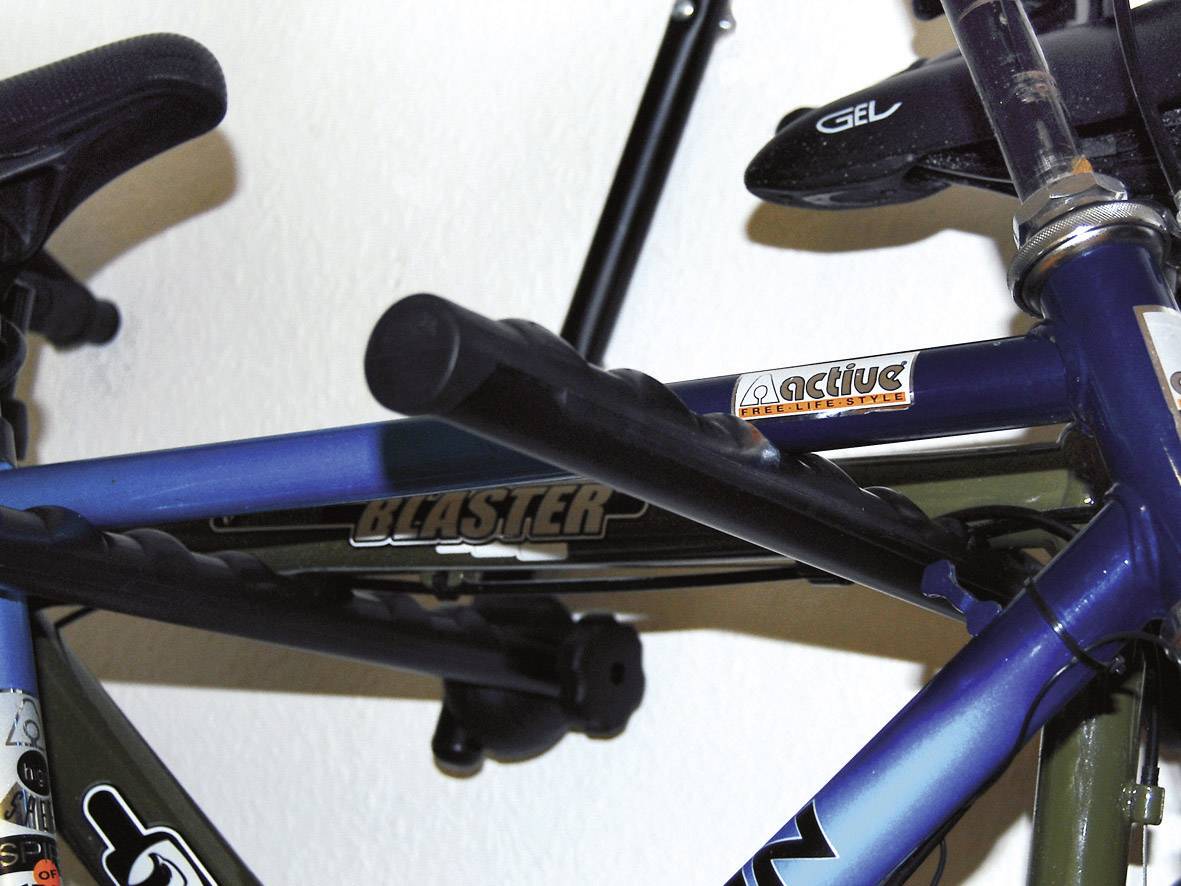 Eufab 16404 Fahrradwandhalter Anzahl Einstellplätze=3 Stahl Schwarz