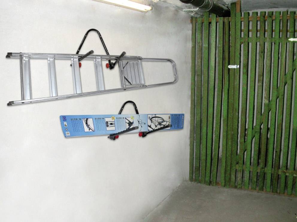 Eufab 16404 Fahrradwandhalter Anzahl Einstellplätze=3 Stahl Schwarz