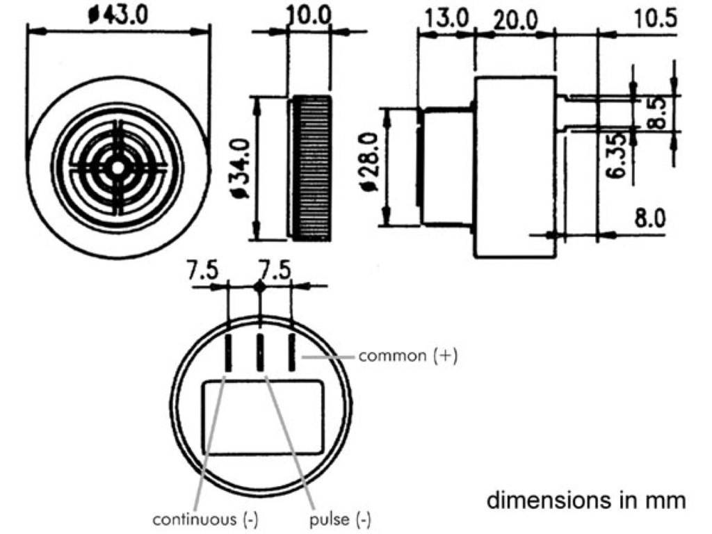 MAGNETISCHER SUMMER 6-28Vdc FAST-ON