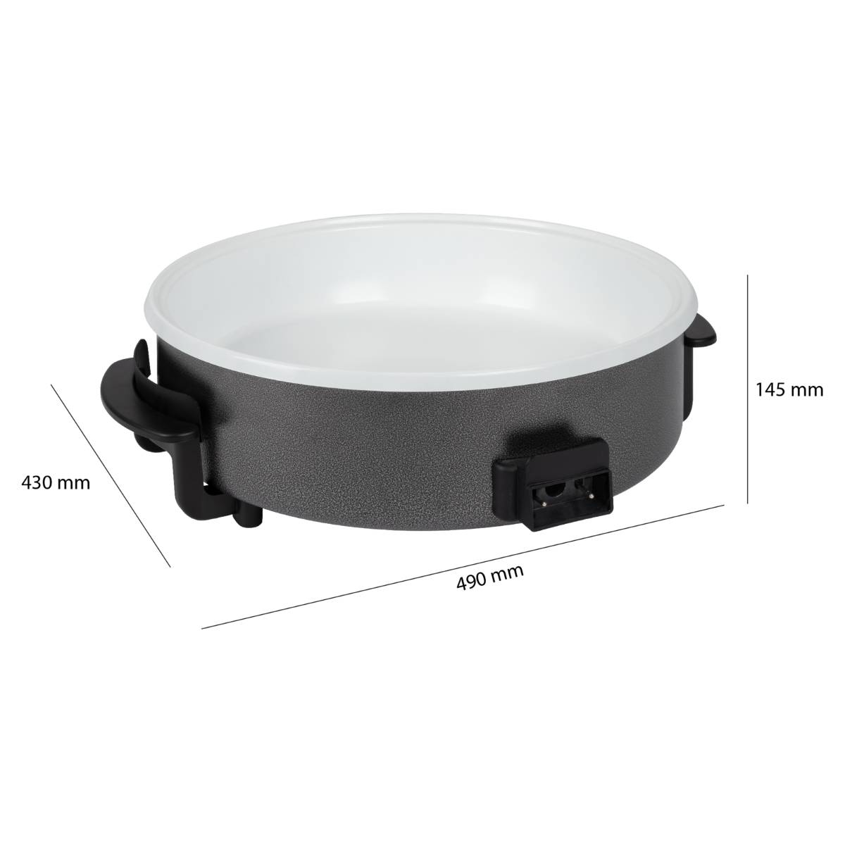 Clatronic PP 3570 C 263656 Partypfanne mit Glasdeckel