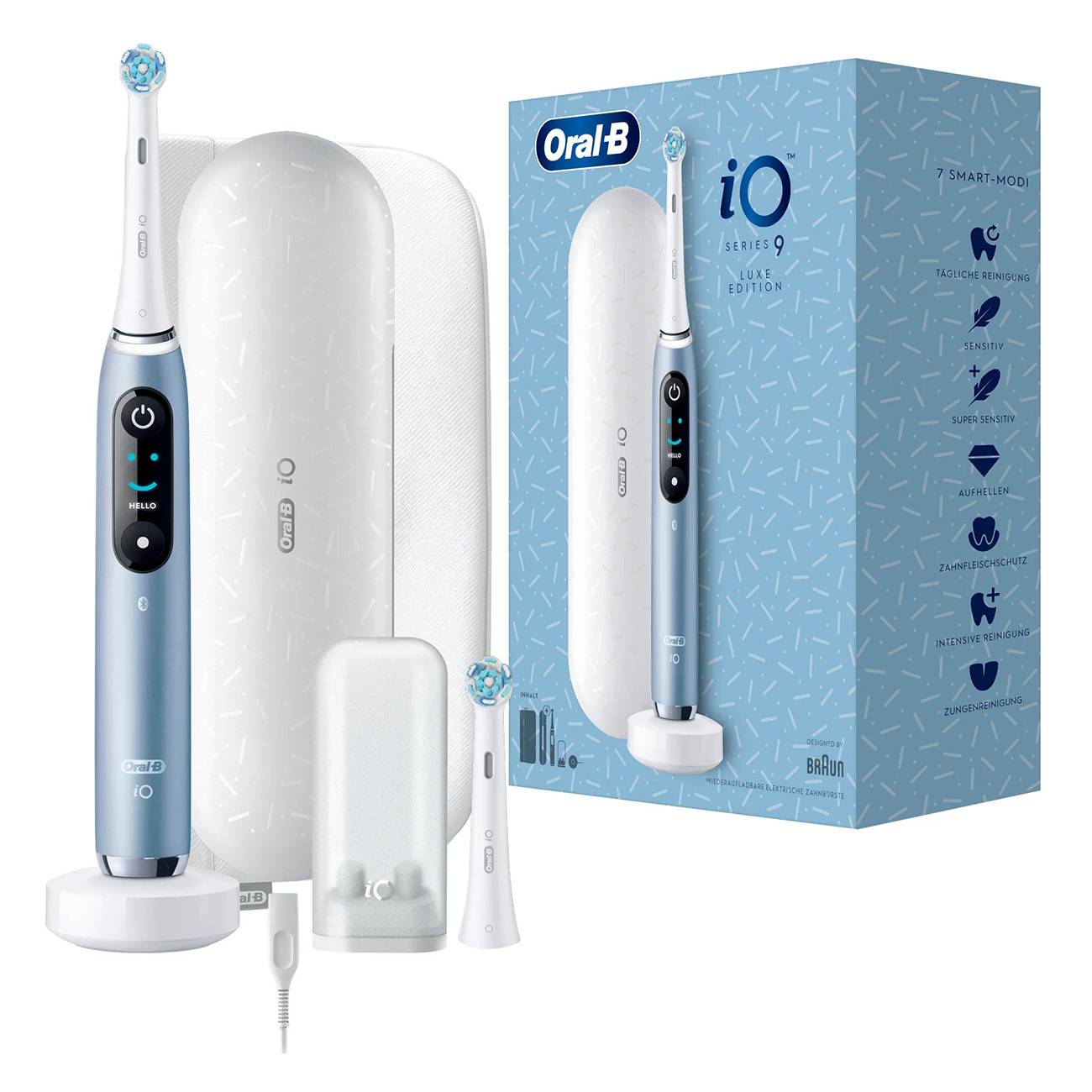 Oral-B iO Series 9 Luxe Edition elektrische Zahnbürste aqua marine