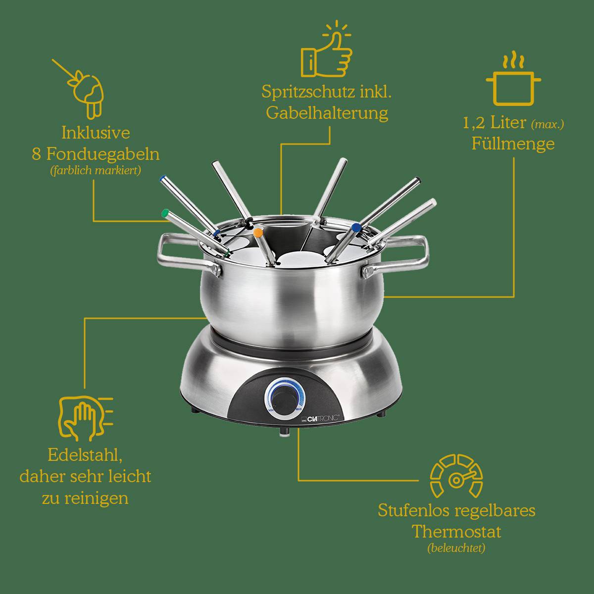 Clatronic FD 3783 (edelstahl)