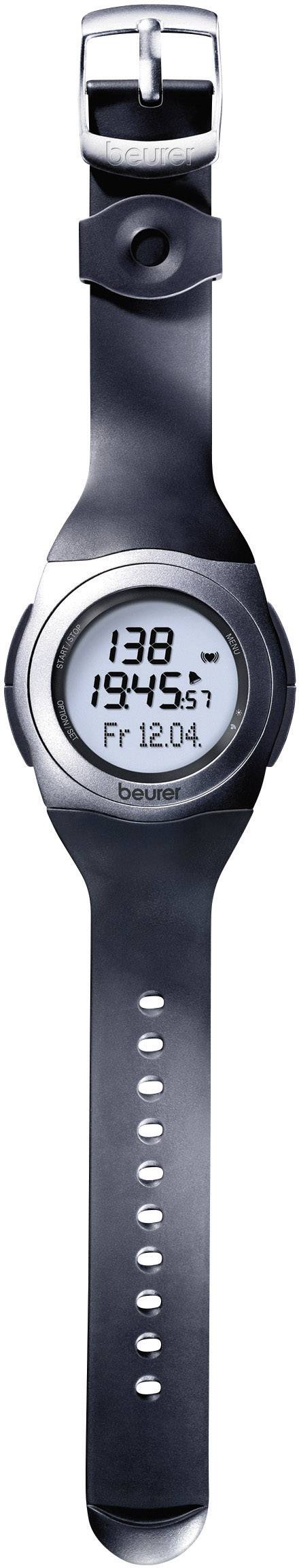 Beurer PM 25 Pulsuhr mit Brustgurt Schwarz-Grau