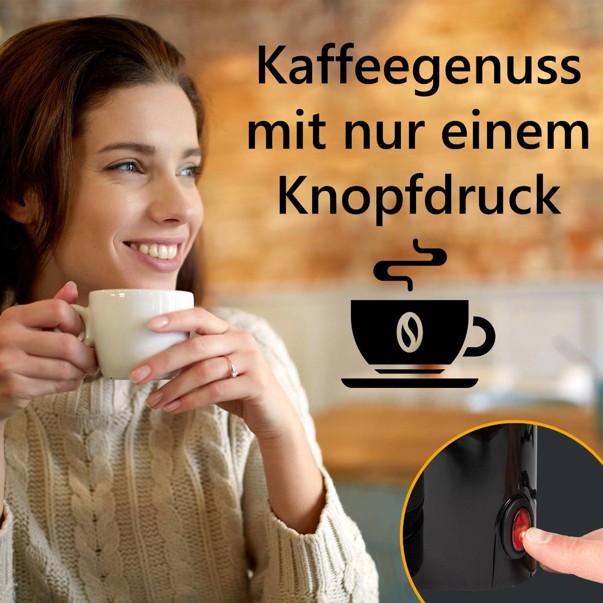 Clatronic KA 3327, Filterkaffeemaschine, Gemahlener Kaffee, 870 W, Schwarz, Edelstahl