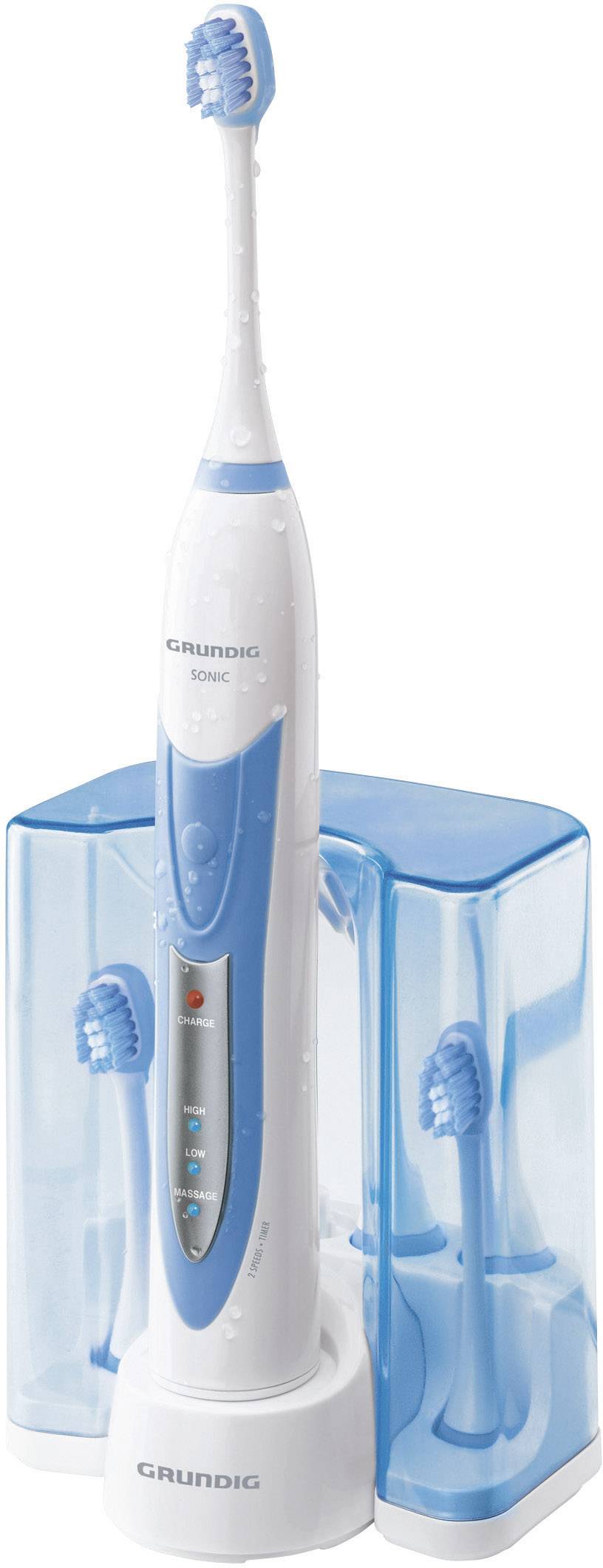 Grundig TB 8030 Clean-White-Plus Power Edition GMN0750 Elektrische Zahnbürste Schallzahnbürste Blau, Weiß