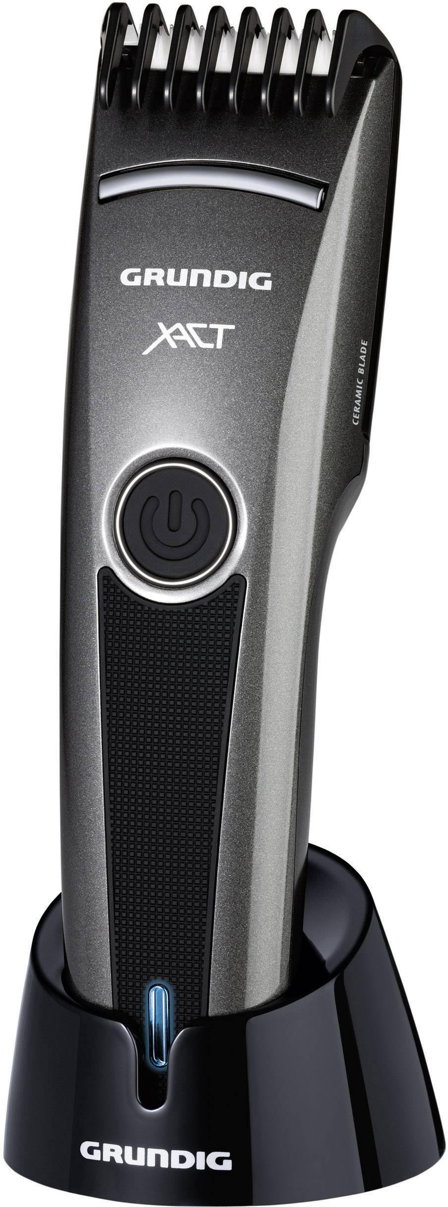 Grundig MC 6040 Haarschneider, Bartschneider abwaschbar Grau-Schwarz