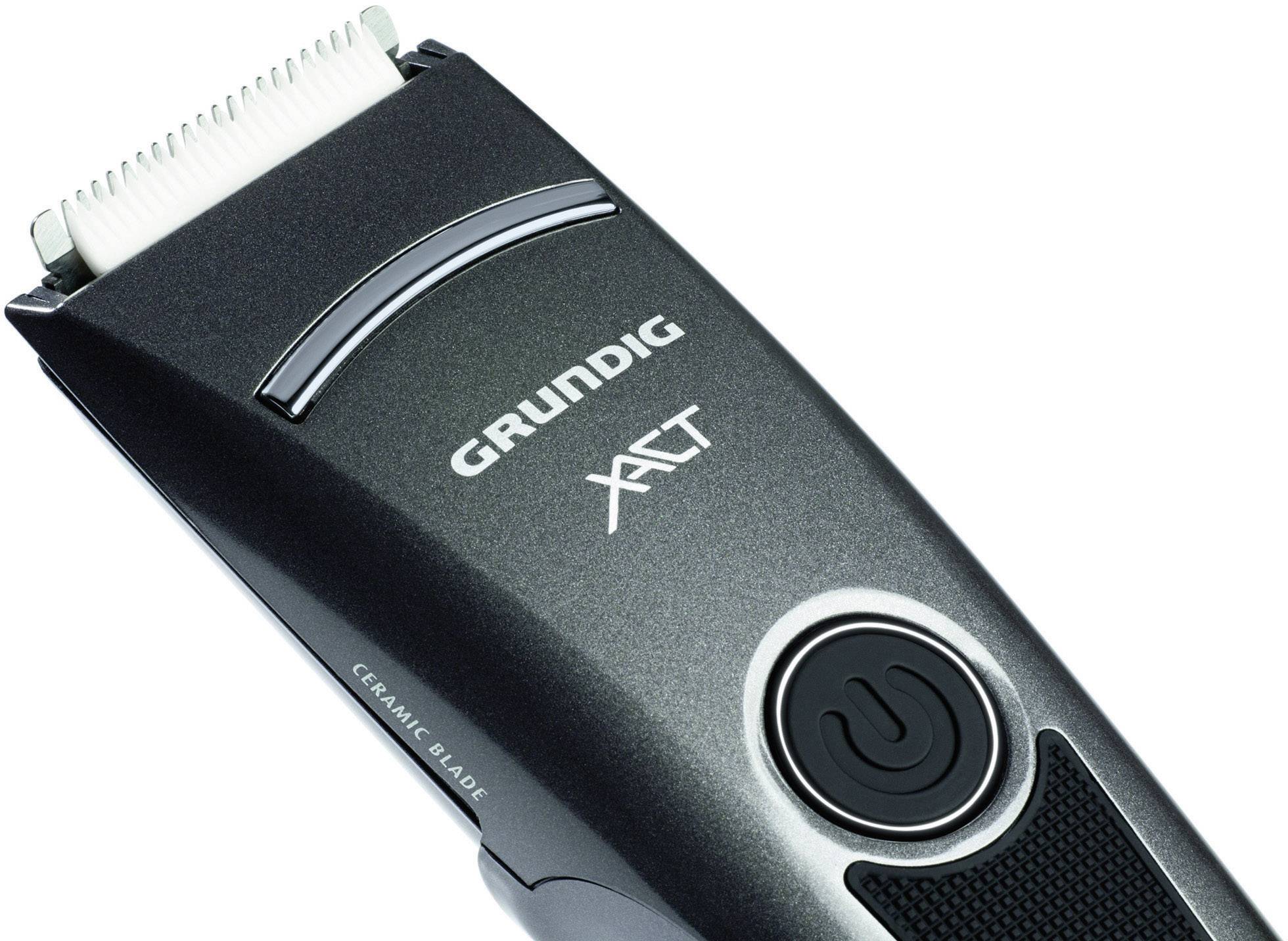 Grundig MC 6040 Haarschneider, Bartschneider abwaschbar Grau-Schwarz