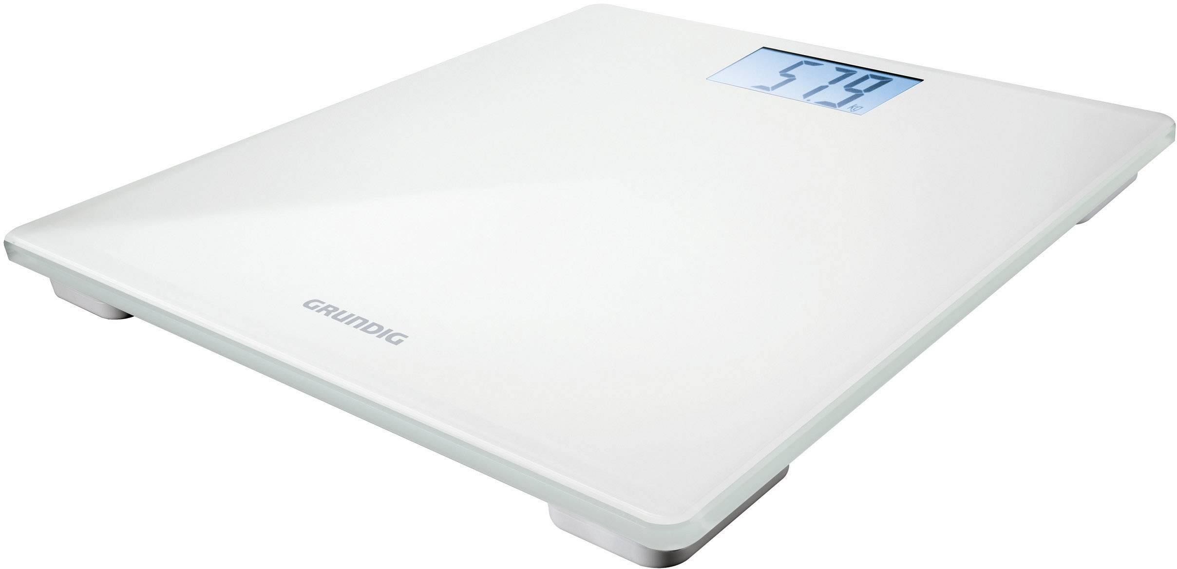Grundig PS 2010 Digitale Personenwaage Wägebereich (max.)=180kg Glas, Weiß