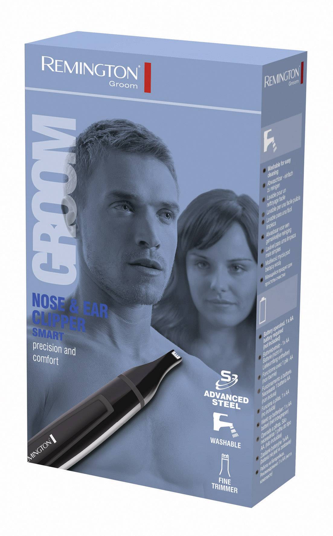 Remington NE3150 Ohr-, Nasenhaartrimmer abwaschbar Schwarz