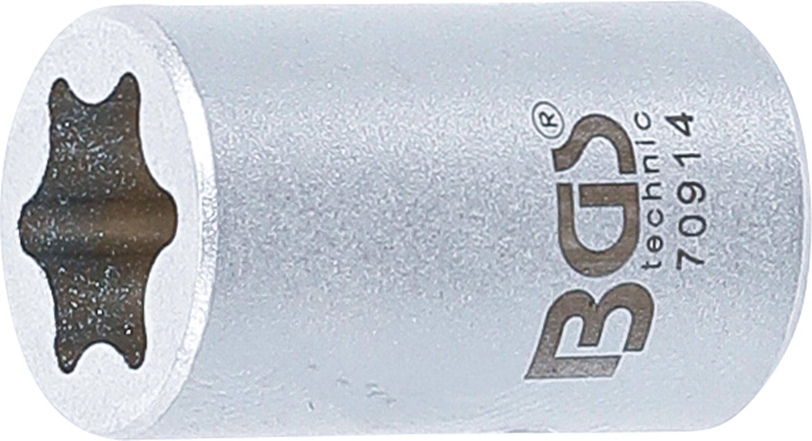 BGS 70914 Spezial-Steckschlüssel-Einsatz, E-Profil , Antrieb Innenvierkant 6,3 mm (1/4"), SW E12, für