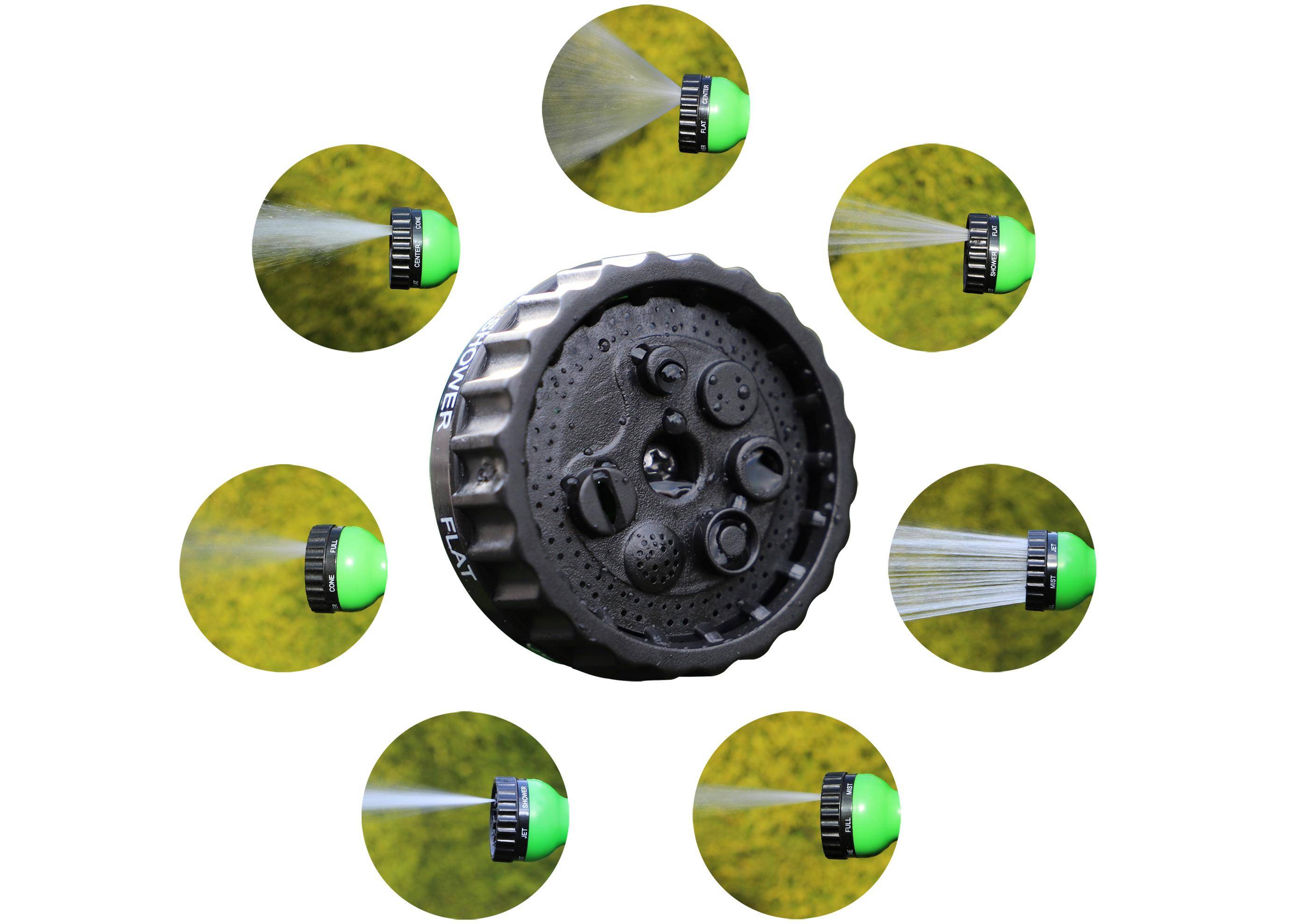 BGS Diy Wasserschlauch | Textil | flexibel | mit Garten-Handbrause