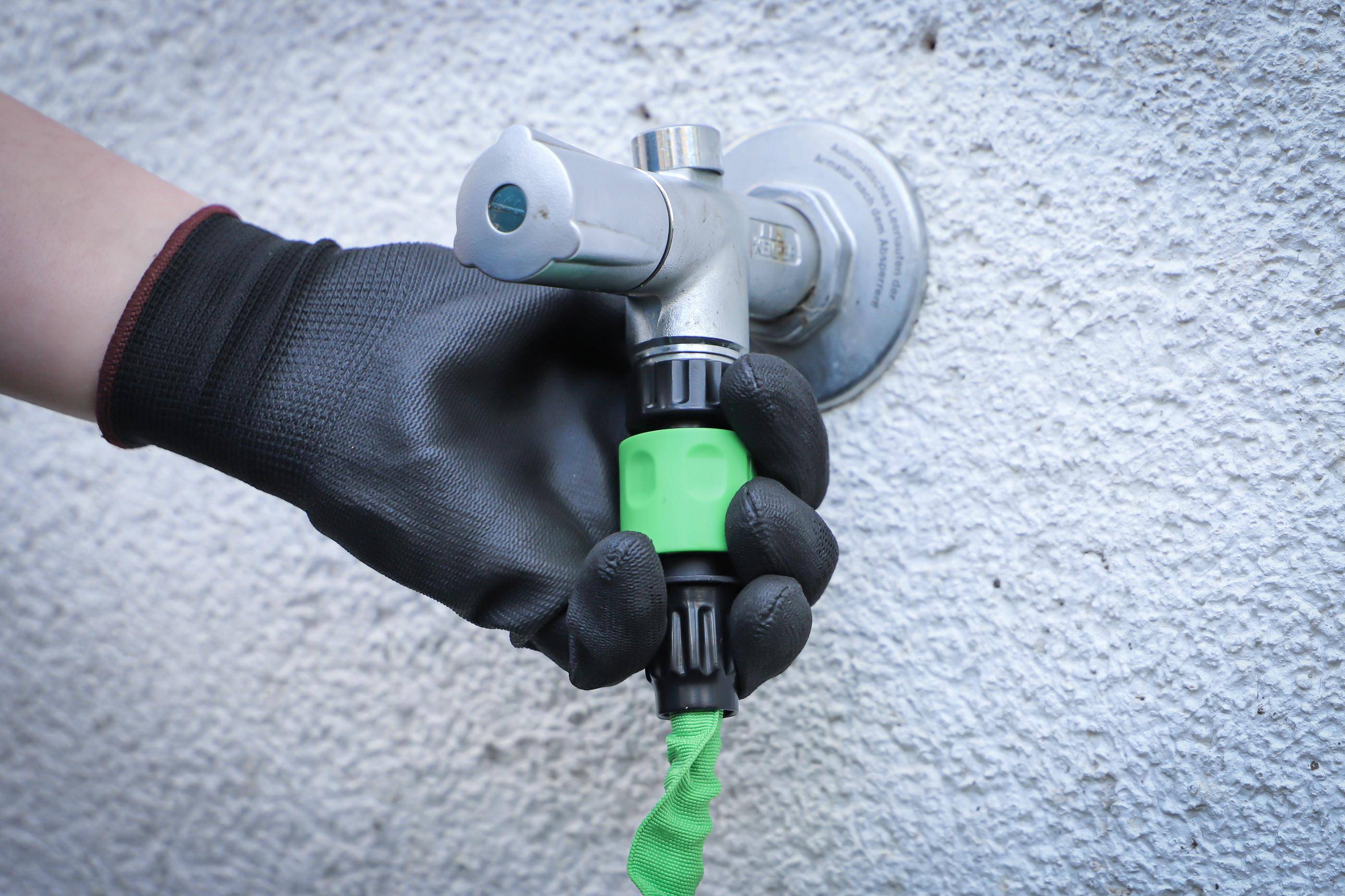 BGS Diy Wasserschlauch | Textil | flexibel | mit Garten-Handbrause