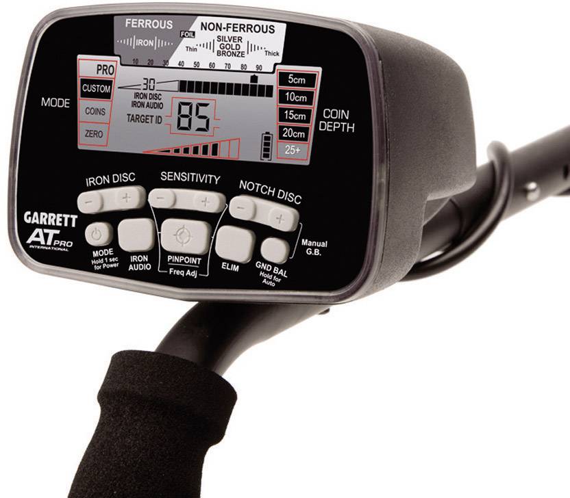 Garrett AT Pro International Metalldetektor Suchtiefe (max.) 180 cm digital (LCD), akustisch 99630