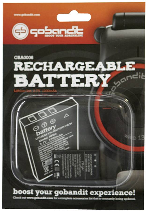 GoBandit accu Kamera-Akku ersetzt Original-Akku (Kamera) GBA0006 3.7 V 1200 mAh