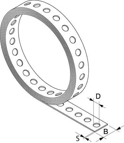 Fischer Lochband 1.25m 79554 8St.