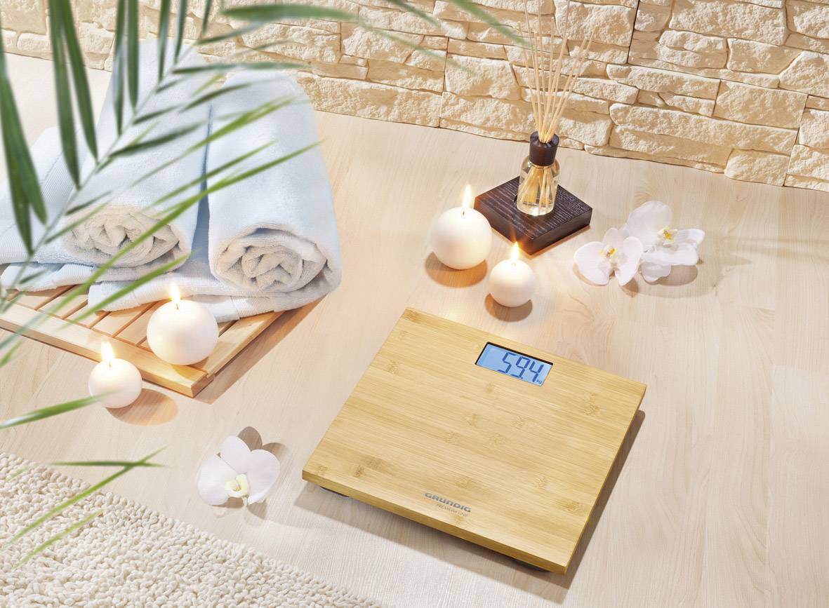 Grundig PS4110 Digitale Personenwaage Wägebereich (max.)=180 kg Bambus