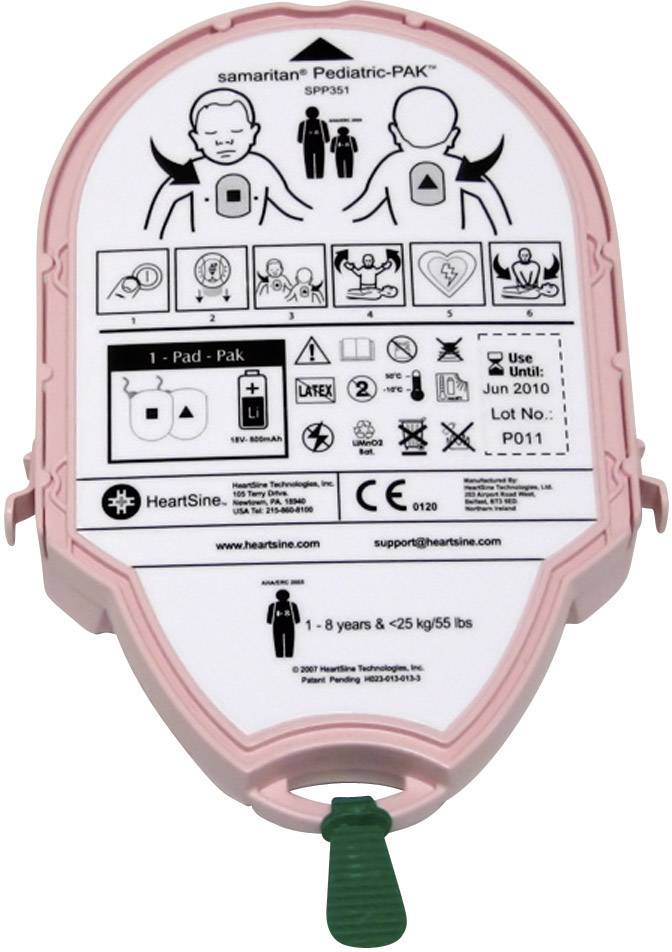 HeartSine Kids PED-PAK 04 < 8 Jahre und < 25kg Batterie- und Elektrodenkassette