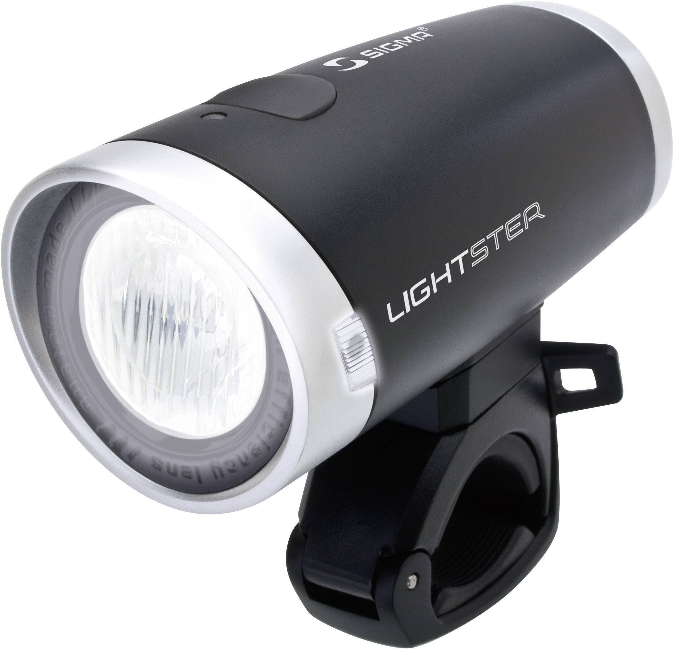 Sigma Fahrradbeleuchtung Set Lightster, Cuberider ll LED akkubetrieben, batteriebetrieben Schwarz, Silber