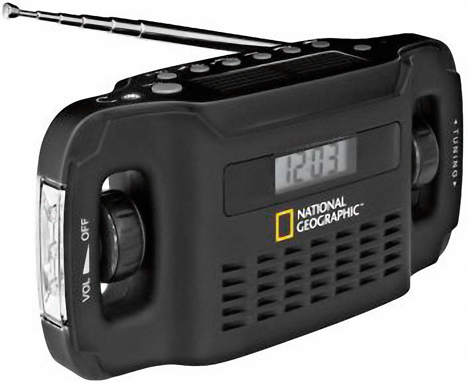 National Geographic Solar Radio (L x B x H) 156 x 59 x 76 mm Schwarz, Grün 90-48000