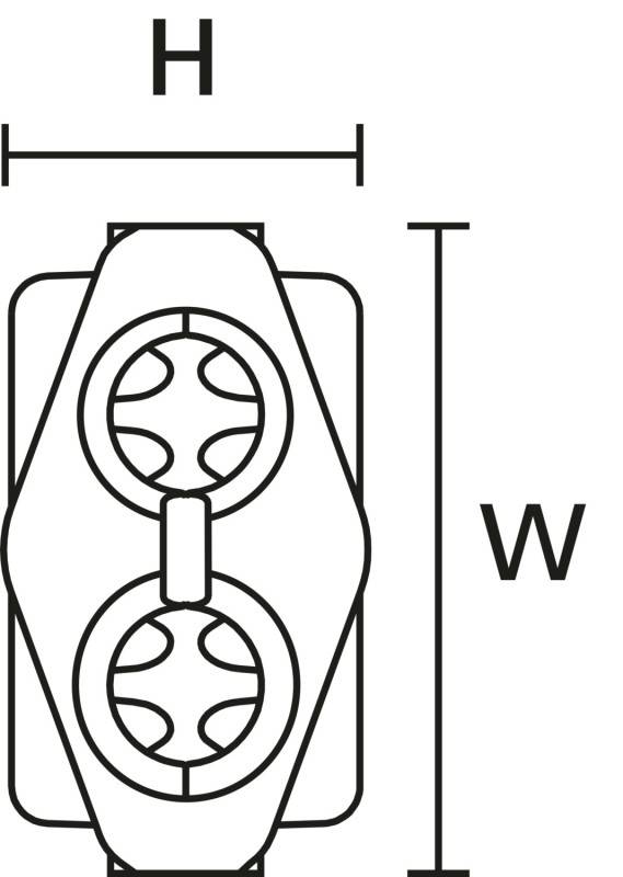 Relicon by HellermannTyton 435-01655 RELILIGHT V32.5 P1 PA66V0 BK10 Kabelmuffe Kabel-Ø-Bereich: 6.50 - 12 mm Inhalt: 1 St.