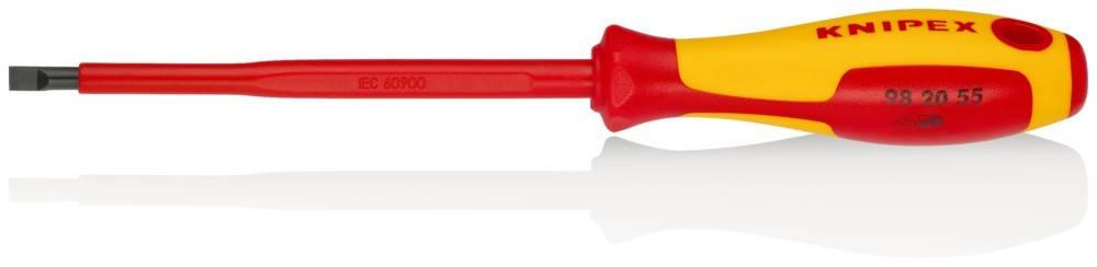 Knipex VDE VDE Schlitz-Schraubendreher Klingenbreite: 5.5 mm Klingenlänge: 125 mm DIN EN 60900