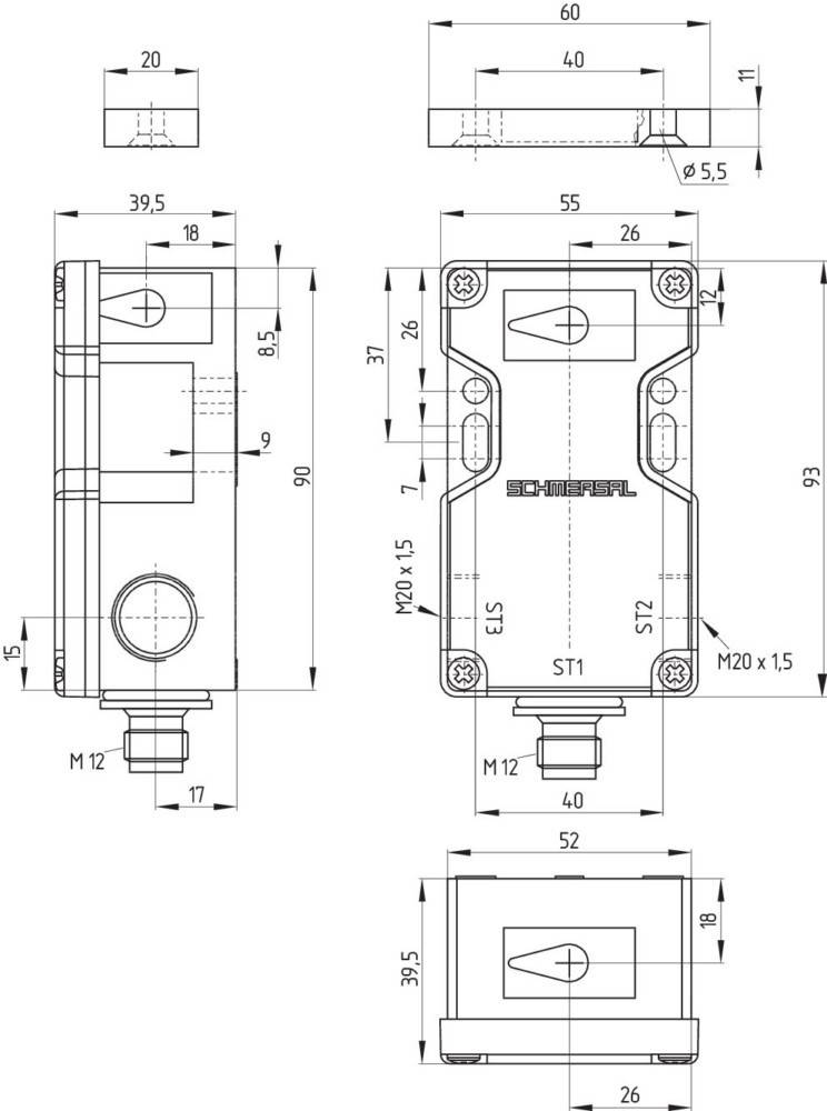 Schmersal Sicherheits-Sensor BNS 16-12ZR-ST1