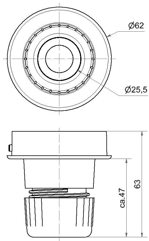 Werma Signaltechnik 260.700.05 Signalgeber Anschlussadapter Passend für Serie (Signaltechnik) EvoSIGNAL
