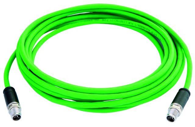 TELEGÄRTNER STX M12x1-M12x1 VL X-kod. Cat.6A, CP01CP01B-SFTP2607C7-1PUR-A0500, 5m
