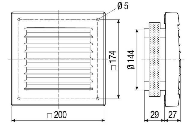 Maico Ventilatoren Aussengitter