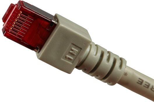 RJ45 Patchkabel Cat.6 S/FTP LSZH -- grau 0,75m Kupferverkabelung