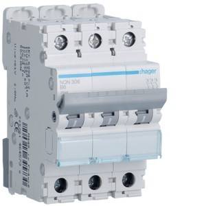 Hager NQN306 Sonstige Installationstechnik Leitungsschutzschalter 3polig 6 A 415 V