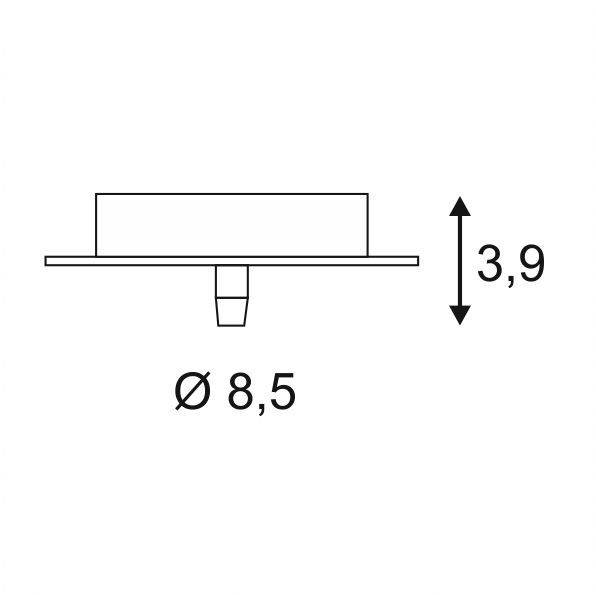 SLV FITU 132600 Deckenrosette Schwarz