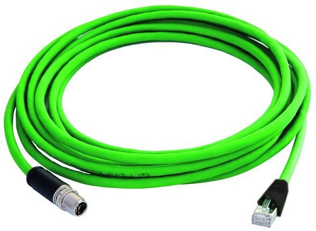 TELEGÄRTNER STX M12x1-RJ45 VL X-kod. Cat.6A, CP01CP05B-SFTP2607C7-1PUR-A0300, 3m