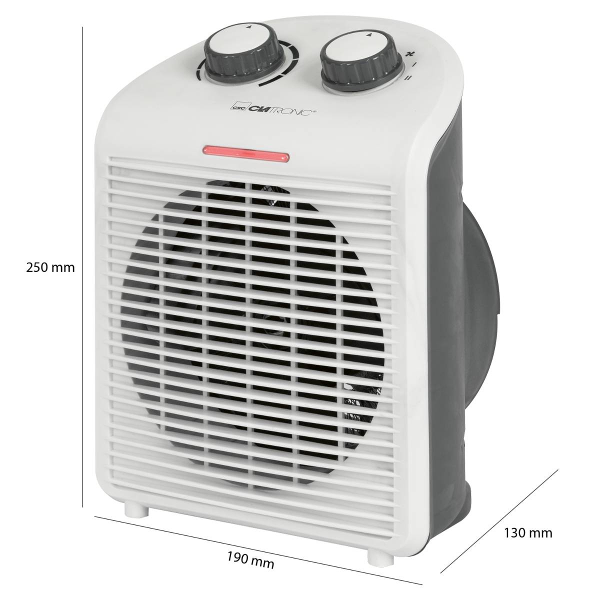 CLATRONIC Heizlüfter HL 3761, weiß/grau (95273850)