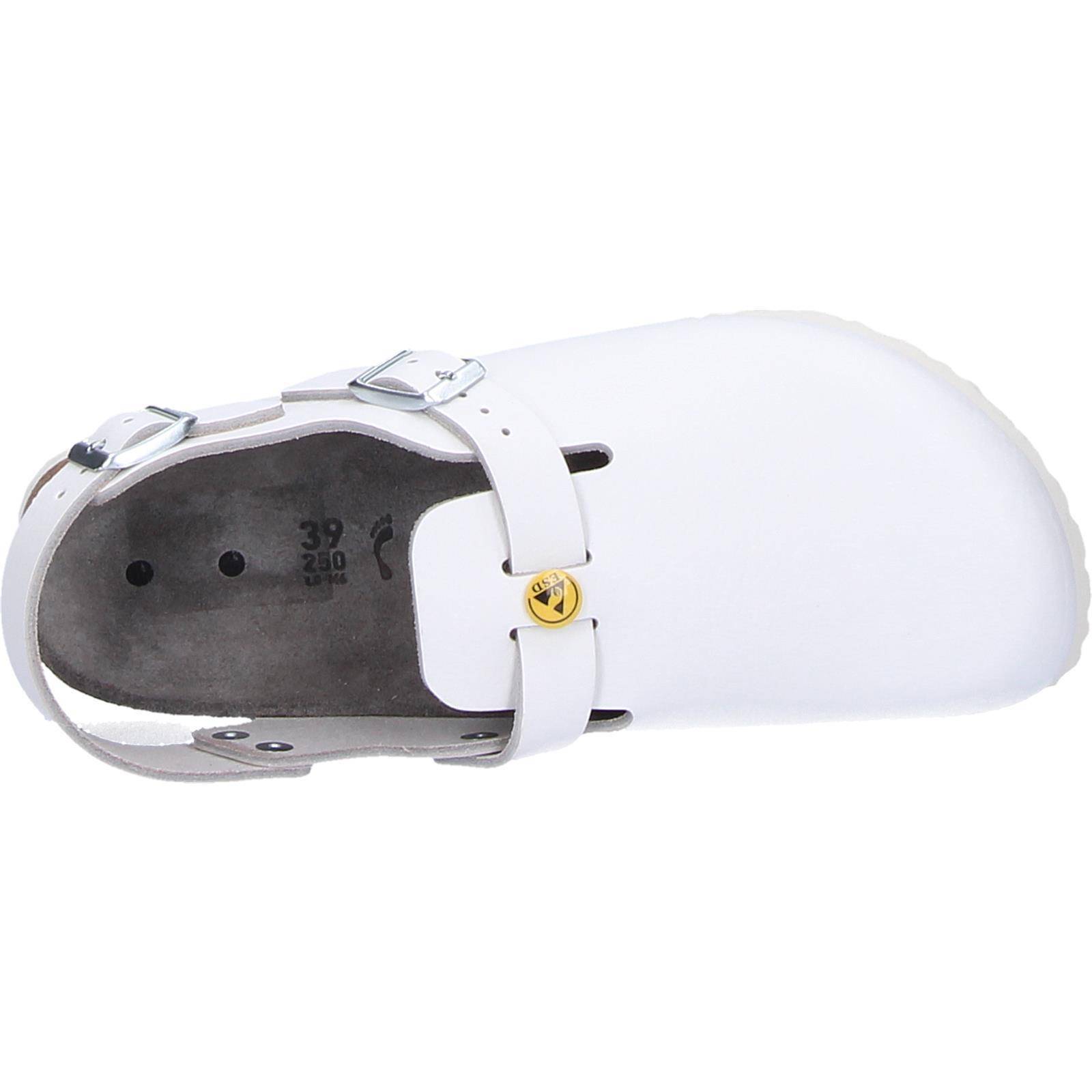 ESD Clog TOKIO ESD Naturleder 61418, weiss, schmal, 37