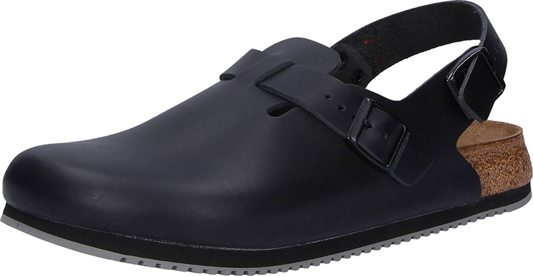 Birkenstock Clog Tokio Super Grip, Naturleder, schwarz, Weite normal, Größe 46