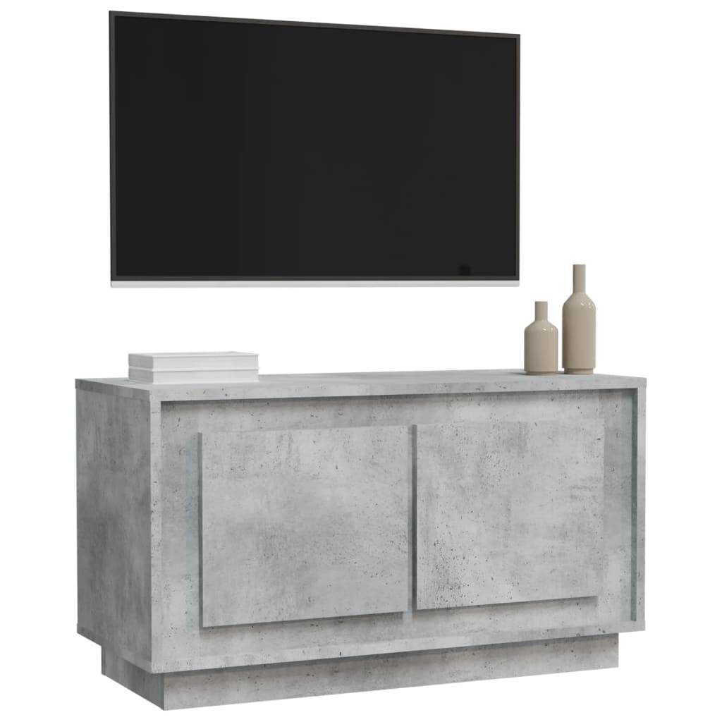 vidaXL TV-Schrank Betongrau 80x35x45 cm Holzwerkstoff