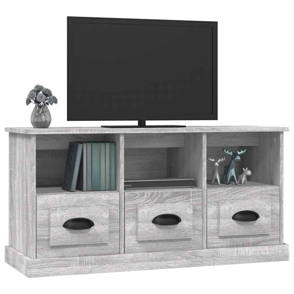 vidaXL TV-Schrank Grau Sonoma 100x35x50 cm Holzwerkstoff