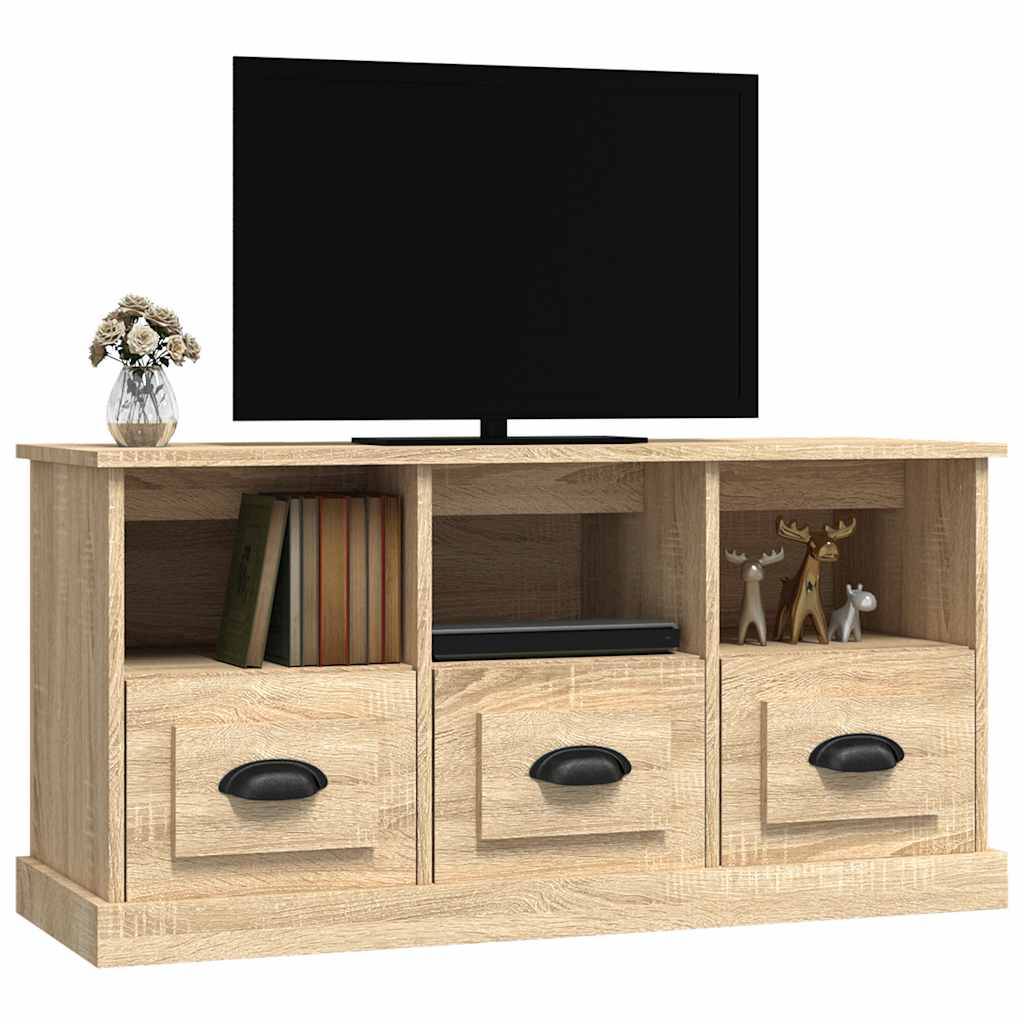 vidaXL TV-Schrank Sonoma-Eiche 100x35x50 cm Holzwerkstoff