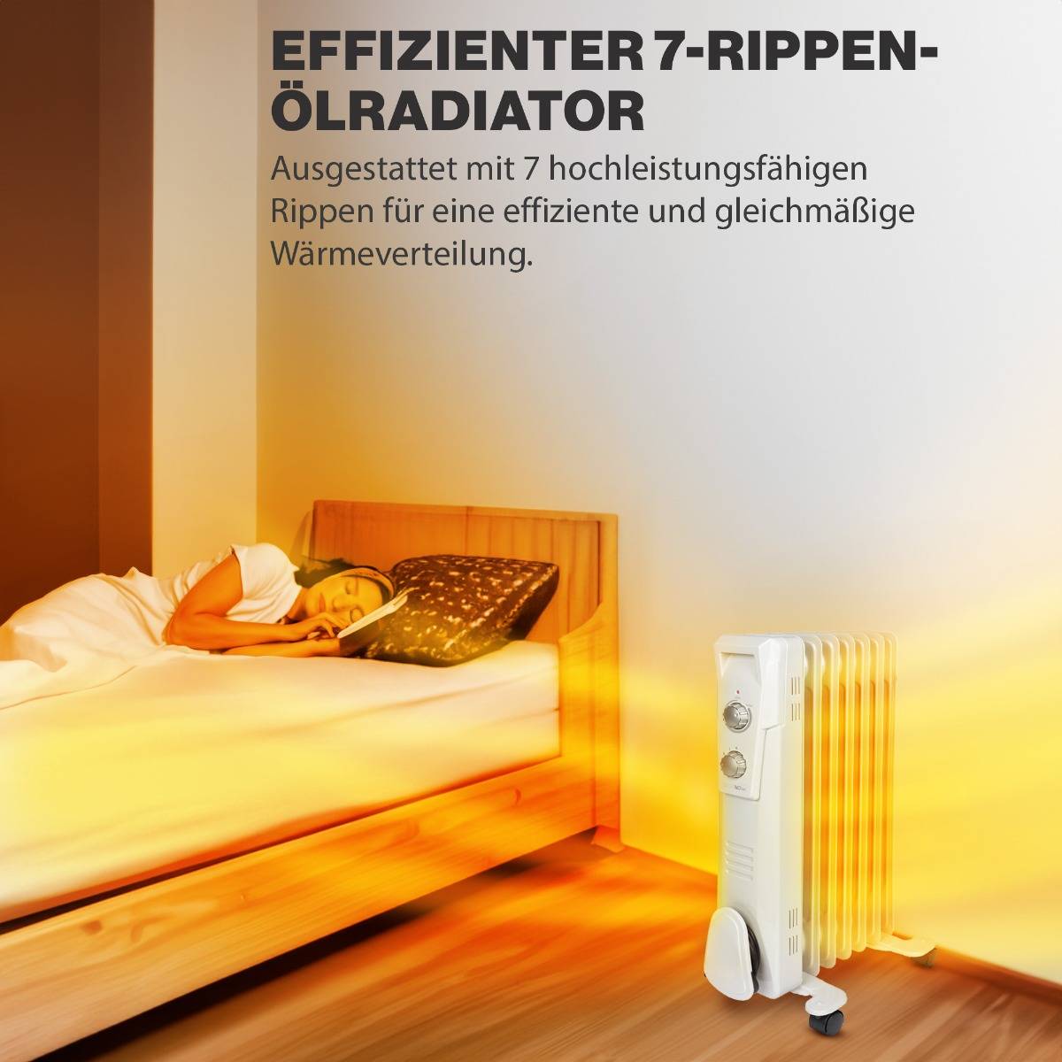 Clatronic RA 3735 - Ölradiator - zum Aufstellen