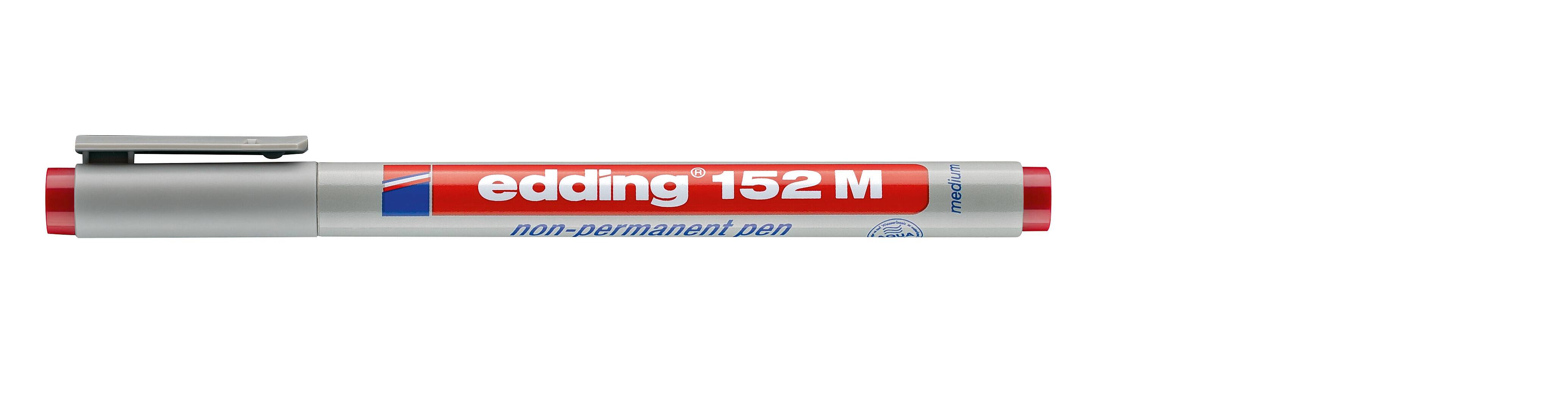 Non-permanent Pen edding 152 M, 1 mm, rot