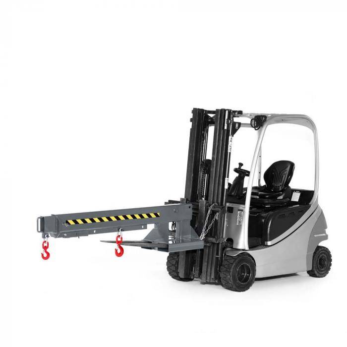 Kranarm Typ RKA-3 - 6-fach ausziehbar - Traglast 3000 kg - nicht höhenverstellbar - RAL 7005 mausgrau