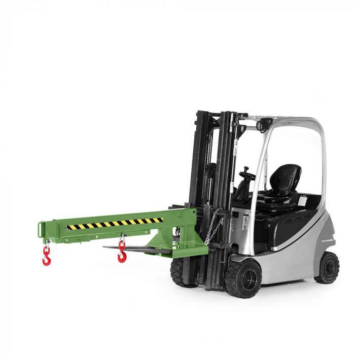 Kranarm Typ RKA-3 - 6-fach ausziehbar - Traglast 3000 kg - nicht höhenverstellbar - RAL 6011 resedagrün