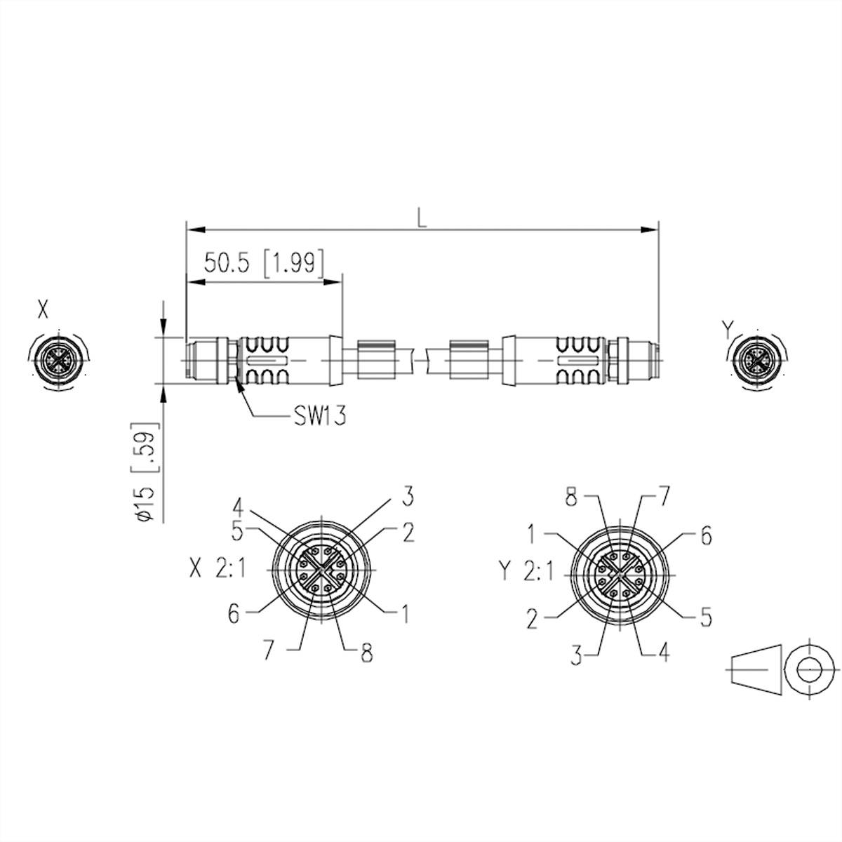 Metz Connect 142M6X11050 M12 Patchkabel CAT 6a SF/UTP 5.00 m Grün PUR-Mantel, Säurebeständig, Ozonbeständig, UV-Beständig, Schleppkettenfähig, H