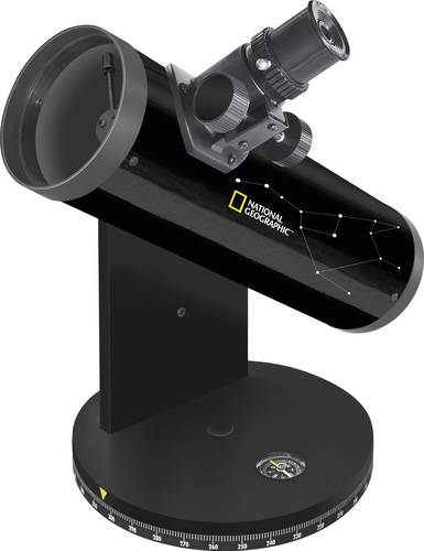 National Geographic 76/350, DOBSON Spiegel-Teleskop Azimutal Dobson, Vergrößerung 18 bis 117 x
