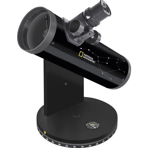 National Geographic 76/350, DOBSON Spiegel-Teleskop Azimutal Dobson Vergrößerung 18 bis 117 x