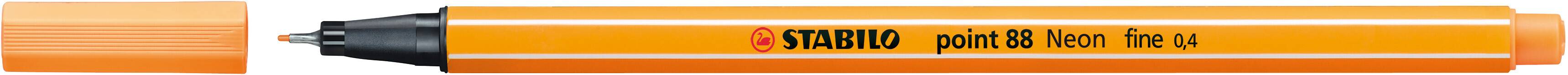 Fineliner STABILO® point 88®, 0,4 mm, neonorange
